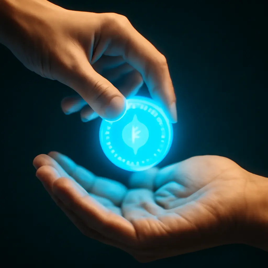 Символическое представление цифрового вознаграждения для сотрудника